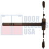 266M 2-5/8 in. Wide x 9 in. Tall Chassis Head, 2-1/4 in. Tall Push Bar, Concealed Vertical Rod Panic Exit Device, For 36 in. Wide x 84 in. Tall Door, Dark Bronze Finish - Image 1 of 0