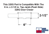 320G Right Hand Top Jamb Friction Hold Open Arm For 320G 6 in. x 2-1/2 in. Top Jamb (Push Side) Commercial Door Closer, Dark Bronze Finish - Image 2 of 0