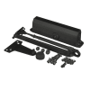 63Z0 9-1/16 in. x 3/4 in. Commercial Door Closer With Flat Face, Close Speed, Latch Speed, and Backcheck Speed, Fixed Spring Size, Dark Bronze Finish - Image 1 of 0