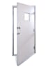 Mobi-Lite 34-3/4 in. x 78-5/8 in. Mobile Office Door, Pre Hung Commercial Steel Door With Deadbolt Lock and Square Glass For Modular Office Building - Image 1 of 0
