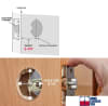 Dominion Hollow Metal Door Passage Handle (Lever Always Unlocked) With Plain Lever On Outside and Plain Lever On Inside, 626 Satin Chrome Finish - Image 4 of 0