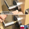 Dominion Hollow Metal Door Passage Handle (Lever Always Unlocked) With Plain Lever On Outside and Plain Lever On Inside, 626 Satin Chrome Finish - Image 5 of 0