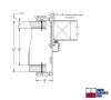 42 in. x 84 in. Commercial Interior Right Hand Aluminum Drywall Knock Down Frame For Wood Door, Fits A 4-5/8 in. Overall Wall Thickness, Clear Anodized - Image 3 of 0
