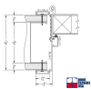 36 in. x 80 in. Commercial Interior Left Hand Aluminum Drywall Knock Down Frame For Wood Door, Fits A 4-7/8 in. Overall Wall Thickness, Clear Anodized - Image 3 of 0