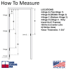 42 in. x 80 in. Commercial Interior Left Hand Aluminum Drywall Knock Down Frame For Wood Door, Fits A 6-1/8 in. Overall Wall Thickness, Clear Anodized - Image 4 of 0