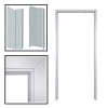 48 in. x 80 in. Commercial Interior Left Hand Aluminum Drywall Knock Down Frame For Wood Door, Fits A 7-1/4 in. Overall Wall Thickness, Clear Anodized - Image 1 of 0