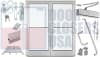 72"x80" ADA Energy-Efficient Glass Double Door | Made in USA - Image 1 of 0