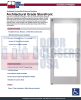 Alumitrex 36x84 Medium Stile Right Hand Commercial Glass Door with 1-Inch Insulated Low-E Tempered Glass, Clear Anodized Finish, Complete Hardware Included - Image 2 of 0