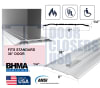 Baron 36" Fire-Rated Commercial Door Threshold - ADA, UL & ANSI/BHMA 5" x 1/4" Aluminum Saddle - Image 1 of 0