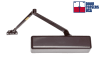 Calibre 11-1/8 in. x 3/4 in. Interior Barrier Free ADA Commercial Door Closer With 5lb To Size 4 Adjustable Spring Power, Adjustable Closing and Latch Sweep, ADA Compliant, Dark Bronze Finish - Image 4 of 0