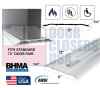 Ceco 72" Fire-Rated Double Door Threshold - ADA UL ANSI/BHMA 5" x 1/4" Aluminum Saddle - Image 1 of 0