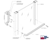 Coral AP 33 in. Center To Center Push Bar In Clear Anodized Finish With 1/4-20 Standard Mounting Hardware - Image 2 of 0