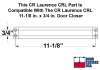 CR Laurence CRL Hold Open Arm For 11-1/8 in. x 3/4 in. Door Closer, Aluminum Finish - Image 2 of 0