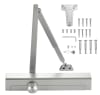Cal-Royal 12 in. x 3/4 in. ADA Barrier Free Commercial Door Closer, Fully Adjustable Spring Size 1-6, With Closing Speed and Backcheck Adjustment, Aluminum Finish - Image 1 of 0