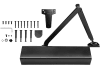 Cal-Royal 12 in. x 3/4 in. ADA Barrier Free Commercial Door Closer, Full Cover, Fully Adjustable Spring Size 1-6, With Closing Speed and Backcheck Adjustment, Dark Bronze Finish - Image 1 of 0