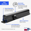 Cal-Royal 12 in. x 3/4 in. ADA Barrier Free Commercial Door Closer, Full Cover, Fully Adjustable Spring Size 1-6, With Closing Speed and Backcheck Adjustment, Dark Bronze Finish - Image 4 of 0