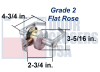 Cal-Royal Grade 2 Commercial Cylindrical Lockset, Storeroom Function, 3-5/16 in. Flat Rose Trim, Key Cylinder On Outside, Plain Lever On Inside, SFIC Prep (Cylinder Not Included), US10 Satin Bronze Finish - Image 2 of 0