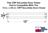 CRP Securities Regular Arm For 12 in. x 3/4 in. Door Closer, Aluminum Finish - Image 2 of 0