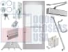 DC Aluminum 36" x 84" Pre-Hung Medium Stile Storefront Door  1" Low-E Insulated Glass, ADA & Code Compliant, Made in USA - Image 1 of 0