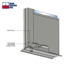 Double Acting Center Hung Storefront Glass Door Replacement, 35-3/4 in. x 83-3/16 in. x 1-3/4 in. Left Hand, End Load Concealed Arm, Deadbolt, Back To Back Push Bars, Dark Bronze Anodized Finish, Glass Not Included - Image 4 of 0