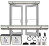 Commercial Construction Dual Handicap ADA Door Opener For Storefront Double Doors, Made In USA - Image 1 of 0