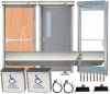 Commercial Construction Handicap ADA Door Opener With (2) Hardwired Handicap Push Plates, Made In USA - Image 1 of 0