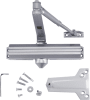 Dexter 9-1/16 in. x 3/4 in. Commercial Surface Door Closer, Spring Size 1-4, Closing Speed Adjustment, and Backcheck, Aluminum Finish - Image 1 of 0