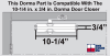 Dorma Replacement Arm Assembly For 10-1/4 in. x 3/4 in. Commercial Door Closer, Aluminum Finish - Image 2 of 0