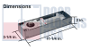 Dorma 3-1/4 in. Width x 11-1/4 in. Length x 2 in Height Commercial Floor Concealed Closer Body, Spring Power Size 1-4, With Cement Case, Backcheck, No Hold Open, Spindle and Cover Not Included - Image 3 of 0