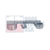 Dorma BTS80-75323-626-RH 3/4 in. Offset Bottom Arm, Right Hand, For BTS80 Floor Concealed Closers, Satin Chrome Finish - Image 1 of 0