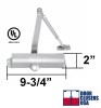 Efco 9-3/4 in. Width x 2 in Height, Commercial Storefront Door Surface Mount Closer For Top Jamb or Parallel Arm Mounting, Dark Bronze Finish - Image 2 of 0
