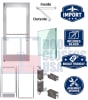 Entrance-Lite Value Engineered Import Storefront Entrance System 36" x 80" Right Hand Door & Frame - Knock Down, Clear Anodized (7-10 Day Production Time) - Image 1 of 0