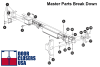 Falcon 1790-KIT.1197 Replacement Dogging Assembly For 1790 Series Rim Panic Hardware - Image 2 of 0