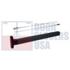 First Choice 2-1/2 in. Tall x 6-5/8 in. Wide Chassis Head Concealed Vertical Rod Panic Bar, For 36 in. Door, Dark Bronze Finish - Image 2 of 0