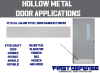 3M Adhesive Hollow Metal Door Kick Plate - Image 3 of 0