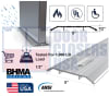 Commercial Door 96 in. Length Saddle Threshold Sill, 5 in. Wide x 1/2 in. Height, With Pre-Drilled Holes, Mill Finish - Image 1 of 0