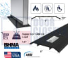 Commercial Door 36 in. Length Saddle Threshold Sill, 5 in. Wide x 1/2 in. Height, With Pre-Drilled Holes, Black Anodized - Image 1 of 0
