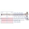 Global Door Controls Surface Vertical Rod Panic Bar, 1-15/16 in. Wide x 6-1/8 in. Tall Chassis Head, 1-7/8 in. Tall Push Bar, For 36 in. Wide x 84 in. Tall Door, US32D Satin Stainless Steel Finish - Image 1 of 0