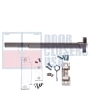 Global Door Controls Rim Panic Bar, 1-15/16 in. Wide x 6-1/8 in. Tall Chassis Head, 1-7/8 in. Tall Push Bar, For 48 in. Wide Door, Dark Bronze Finish - Image 1 of 0