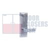 Global Door Controls Entrance Lever Escutcheon Trim For 1-15/16 in. Wide x 6-1/8 in. Tall Chassis Head, 1-7/8 in. Tall Push Bar Surface Vertical Rod Panic Bar, US26D Satin Chrome Finish - Image 1 of 0