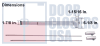 Global Door Controls Fire Rated Surface Vertical Rod Panic Bar, 1-15/16 in. Wide x 6-1/8 in. Tall Chassis Head, 1-7/8 in. Tall Push Bar, For 36 in. Wide x 84 in. Tall Door, Aluminum Finish - Image 2 of 0