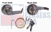 Global Door Controls Entrance Lever Trim For 1-15/16 in. Wide x 6-1/8 in. Tall Chassis Head, 1-7/8 in. Tall Push Bar Rim Panic Bar, US10B Dark Bronze Finish - Image 1 of 0