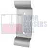 Global Door Controls Pull Plate For 1-15/16 in. Wide x 6-1/8 in. Tall Chassis Head, 1-7/8 in. Tall Push Bar Rim Panic Bar, Aluminum Finish - Image 1 of 0