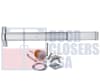 Global Door Controls Rim Panic Bar, 1-5/16 in. Wide x 8 in. Tall Chassis Head, 3 in. Tall Push Bar, For 36 in. Wide Door, Aluminum Finish - Image 1 of 0