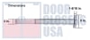 Global Door Controls Rim Panic Bar, 1-5/16 in. Wide x 8 in. Tall Chassis Head, 3 in. Tall Push Bar, For 36 in. Wide Door, Aluminum Finish - Image 2 of 0