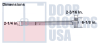 Global Door Controls Rim Panic Bar, 2-3/16 in. Wide x 6-1/8 in. Tall Chassis Head, 2-1/4 in. Tall Push Bar, For 36 in. Wide Door, Dark Bronze Finish - Image 2 of 0