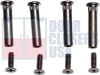 Global Door Controls Sex Bolts 4 Pack For 2-3/16 in. Wide x 6-1/8 in. Tall Chassis Head, 2-1/4 in. Tall Push Bar Rim Panic Bar, Dark Bronze Finish - Image 1 of 0