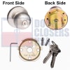 Global Door Controls Storeroom Knob Trim For 2-3/16 in. Wide x 6-1/8 in. Tall Chassis Head, 2-1/4 in. Tall Push Bar Rim Panic Bar, US32 Satin Stainless Steel Finish - Image 1 of 0