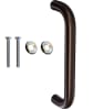 Global Door Controls Straight Pull Handle, 3/8-24 Thru-Bolt Mounting Hardware, Dark Bronze Anodized Finish - Image 1 of 0