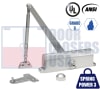 Global Door Controls TC2203 Door Closer - Fixed Spring Size 3, Grade 3 UL10C Aluminum Finish (AL) - Image 1 of 0